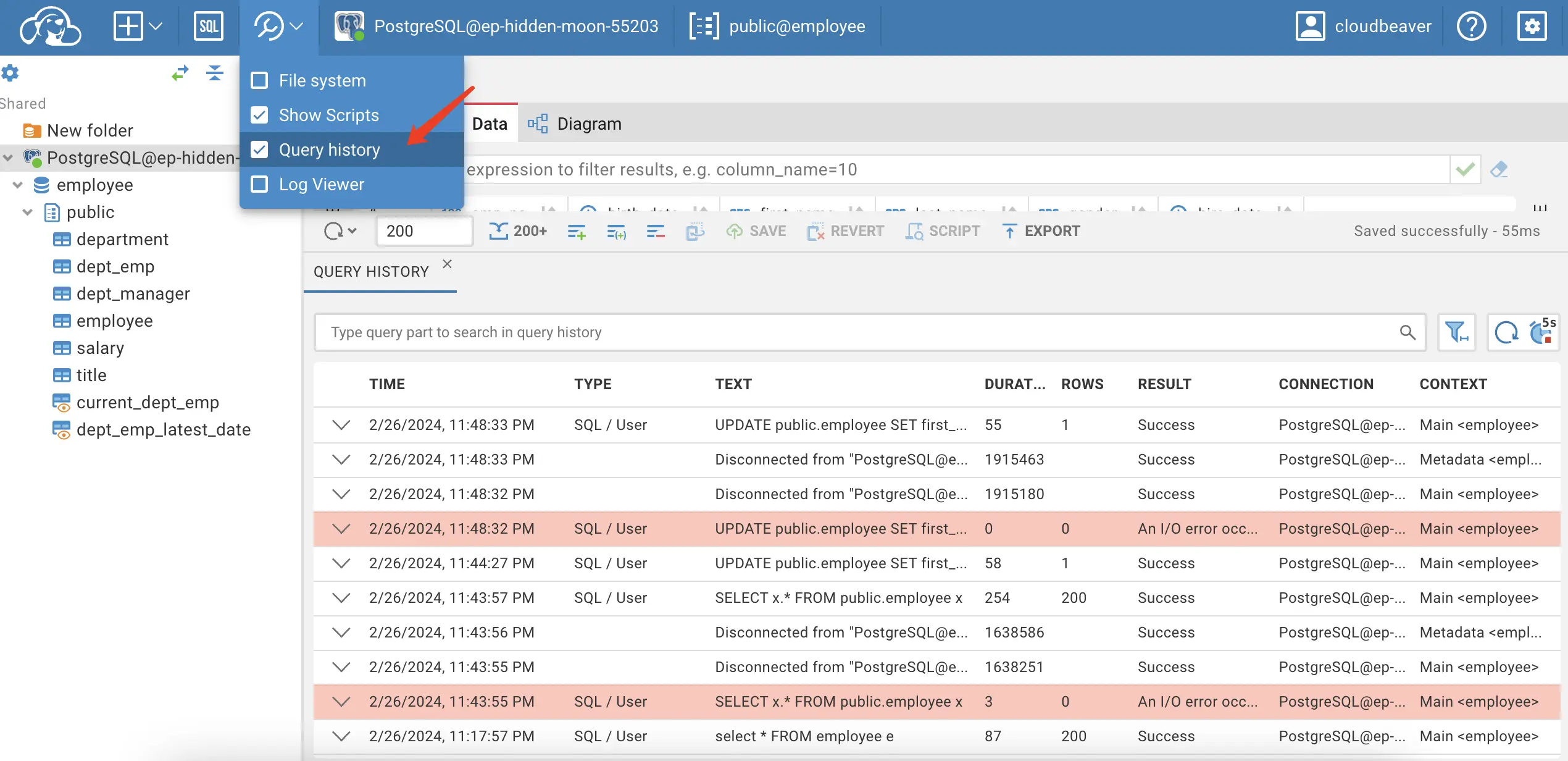 cb-change-query-history