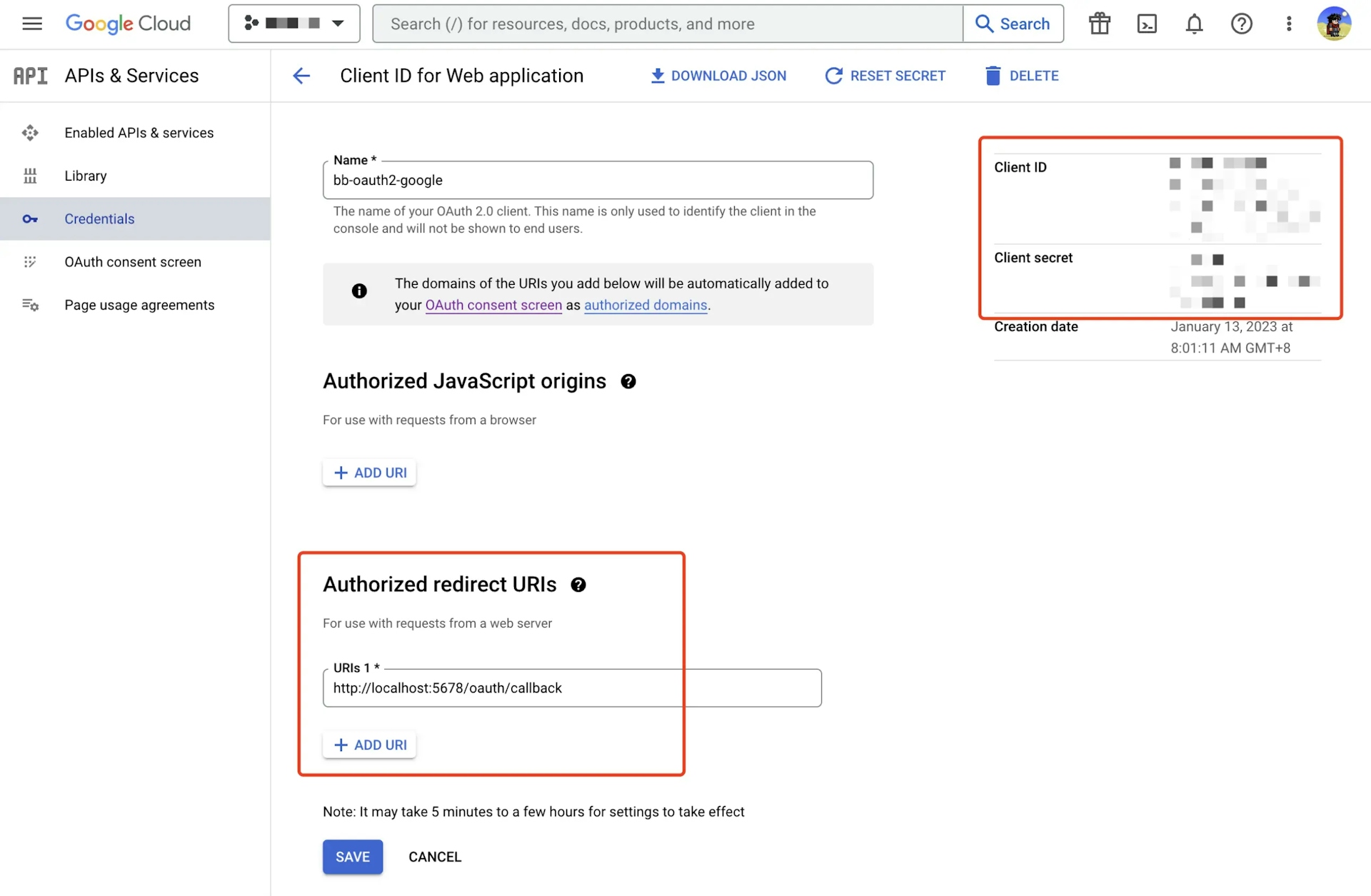 google-oauth-app-config