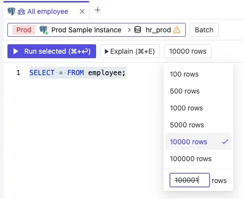 Query Limit