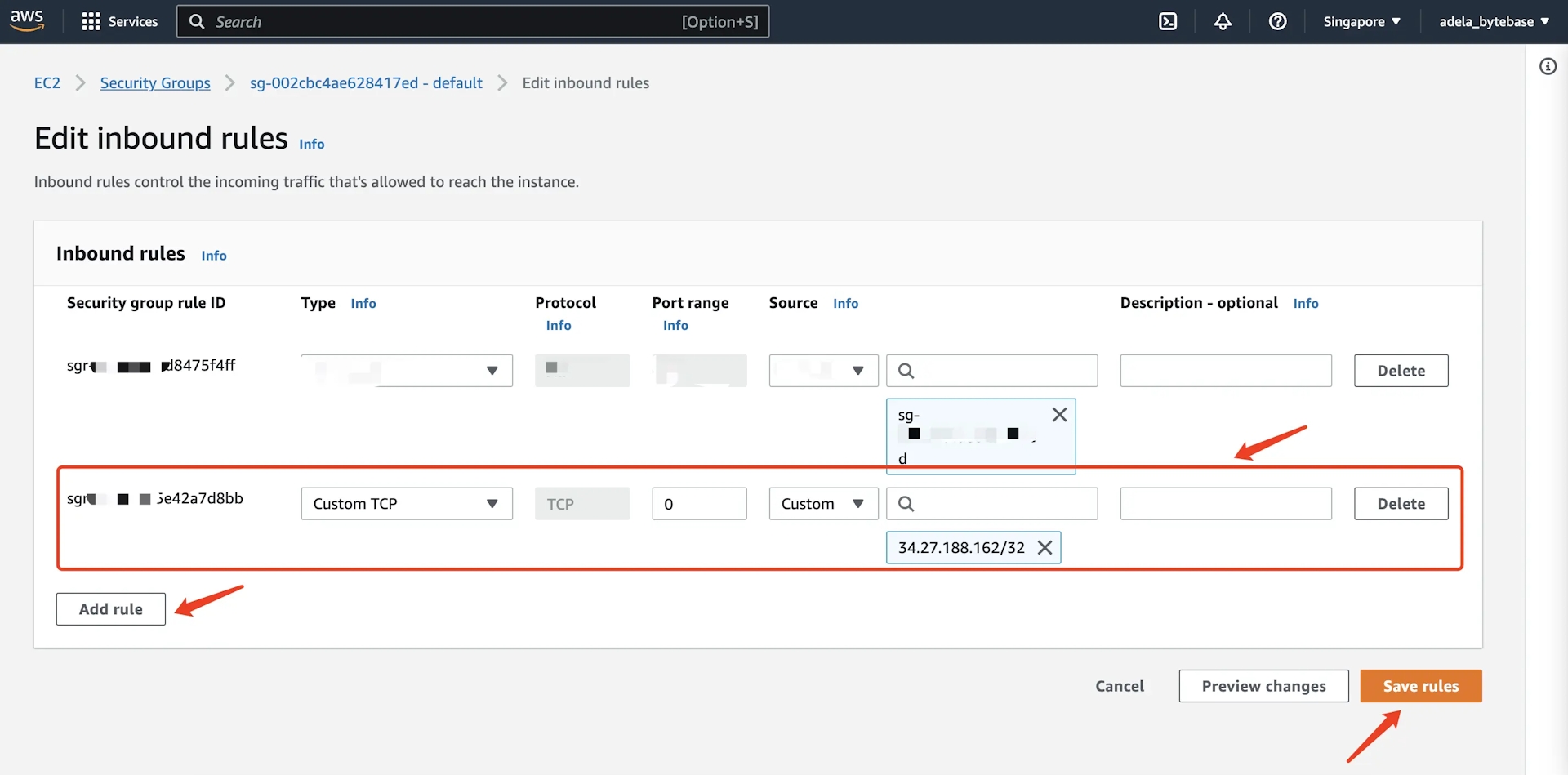 aws-edit-inbound-rules