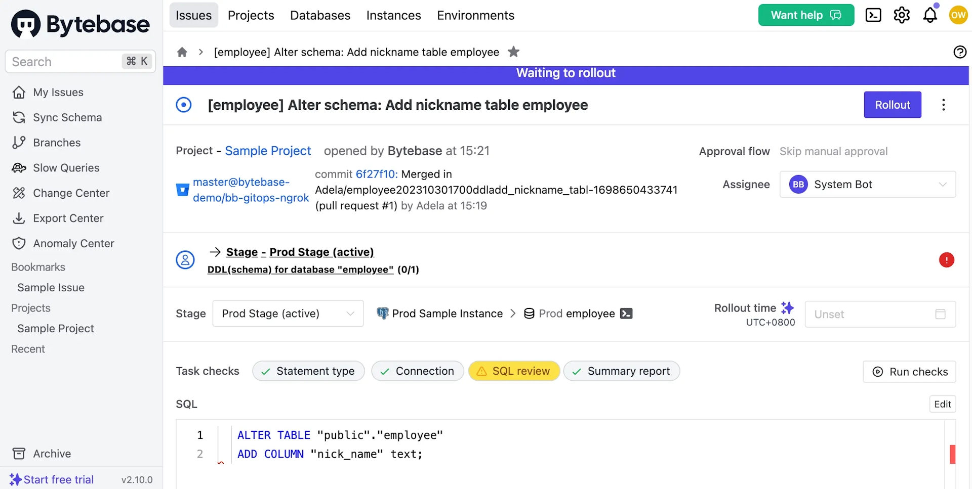 bb-issue-sql-review-warning