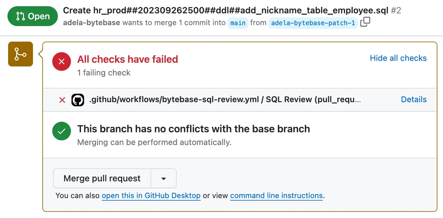 gh-sql-review-failed